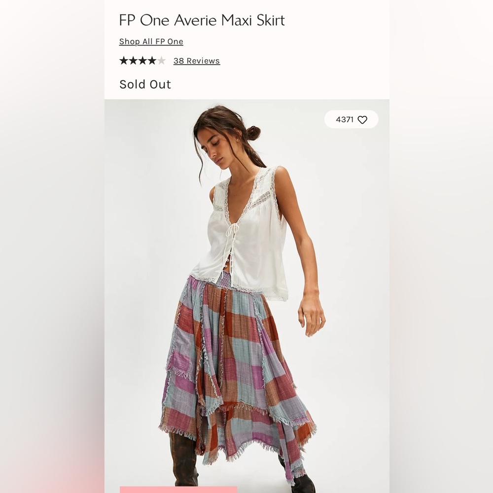 Free people Averie Maxi Skirt